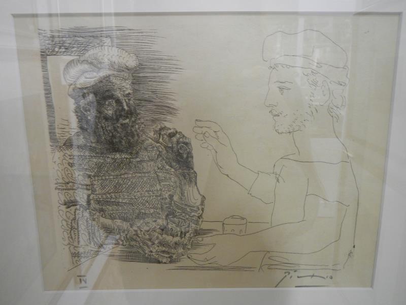 A signed print by Pablo Picasso front the Volland Suite series
 
This is hand signed - Image 2 of 7