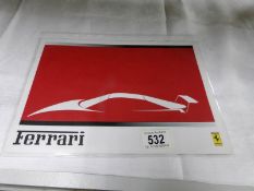 A 1991 Ferrari main dealer range brochure featuring F40 and Testerossa etc