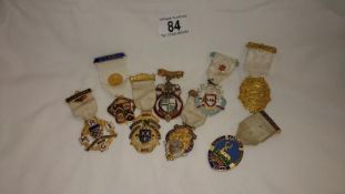 8 Masonic medals