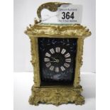 A carriage clock, a/f
 
No glass panels on sides or front
Missing door
Movement incomplete
