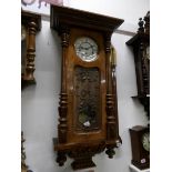A large 3 hole wall clock
 
There are no weights with this clock