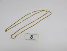 A 14k gold plated long chain