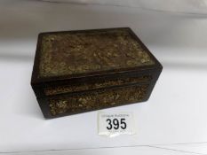 A rare circa 1800's scrolled paper box