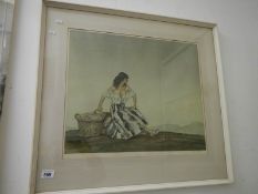 A limited edition Russell Flint print, 1958, Grizelda, signed in pencil