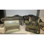 An early Oliver typewriter and one other