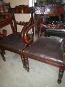 A pair of William IV armchairs
 
Both in good solid condition
Both have knocks to surface in