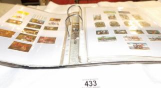 4 folders of world stamps, used, unused and mint, Russia, Thailand,