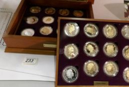 A case set of 24 silver proof Golden Jubilee coins