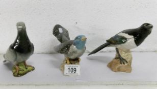 A Beswick lark, magpie and pigeon.
 
This is in good condition with no damage observed