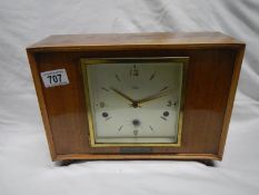 An art deco mantel clock