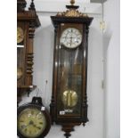 A single regulator Vienna wall clock