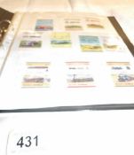 4 folders of world stamps, mint & used including Tuvalu,