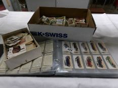 A large quantity of cigarette cards including silks