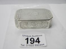 A George III 1787 HM silver snuff box by Thomas Phipps and Edward Robinson, London
 
In good