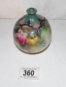 A small Worcester hand painted vase