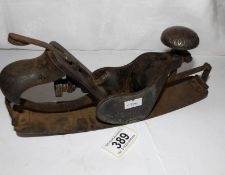 An old woodworking plane by Stanley Rule & Level Co.,