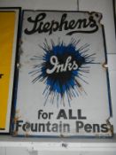 A Stephen's ink enamel sign