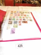 4 folders of world stamps including France, Germany, Australia,