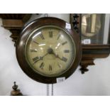 A post office wall clock by Worcester maker