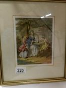A framed and glazed classical scene print