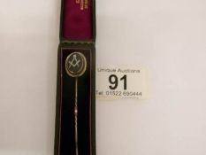 A 1930's Masonic stick pin