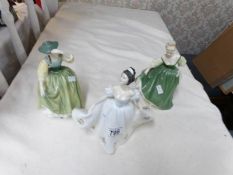 3 Royal Doulton figurines, Buttercup, Fair Lady and Kate