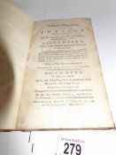 A book entitled 'Practical Observations in Physick' by the late Simon Mason Apothecary, dated