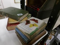 9 old natural history books,