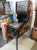 A Bally 'Revenge from Mars' pin ball machine (working when tested)