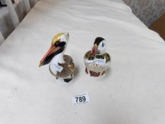 2 Royal Crown Derby paperweights, toucan and pelican
 
This is in good condition with no damage