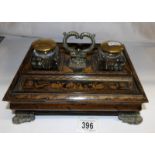 A regency chinoiserie double sided inkstand