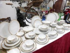 A Noritake Ashleigh pattern dinner set, approximately 58 pieces
 
There are 9 dinner plates in