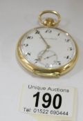 An 18ct gold International Watch Co., pocket watch together with insurance certificate (£2950)