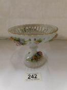 A 19th century continental porcelain footed bowl