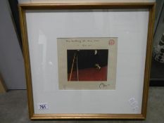 A vintage artist's proof print 'Dog barking at the moon' by Joan Miro, signed in pencil 'Miro'