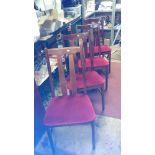 A set of 4 dining chairs