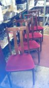 A set of 4 dining chairs