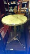 A marble topped occasional table