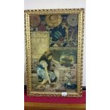 A gilt framed oil on canvas, signed but indistinct, dated 1916