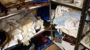 A large quantity of linen etc