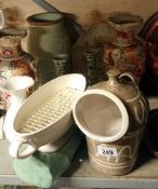 A mixed lot of vases etc