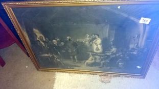 A framed and glazed Victorian print