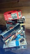 4 boxed power tools including router, sander, planer etc