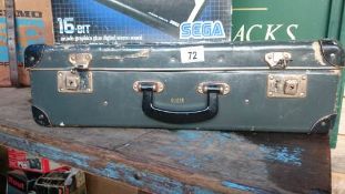 A Vintage suitcase and tools