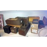 A large collection of magic lantern slides