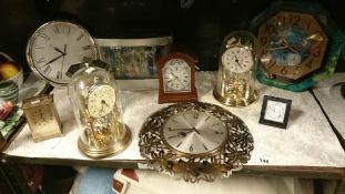 A quantity of clocks including anniversary