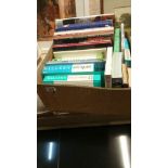 A box of antique reference books