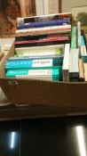 A box of antique reference books