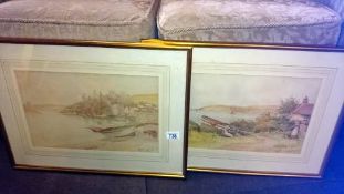 A pair of framed and glazed watercolours signed Alfred MIller