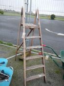 A Wooden step ladder